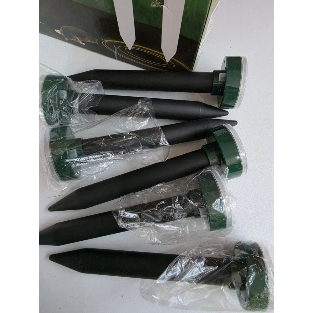 Mole Snake Spider Repeller Solar Ultrasonic Set Of 6